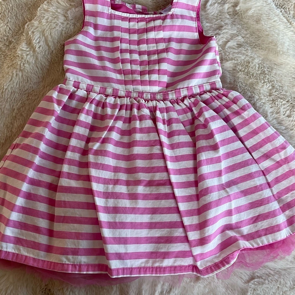 Pink and White Striped Dress - Picture 6 of 9